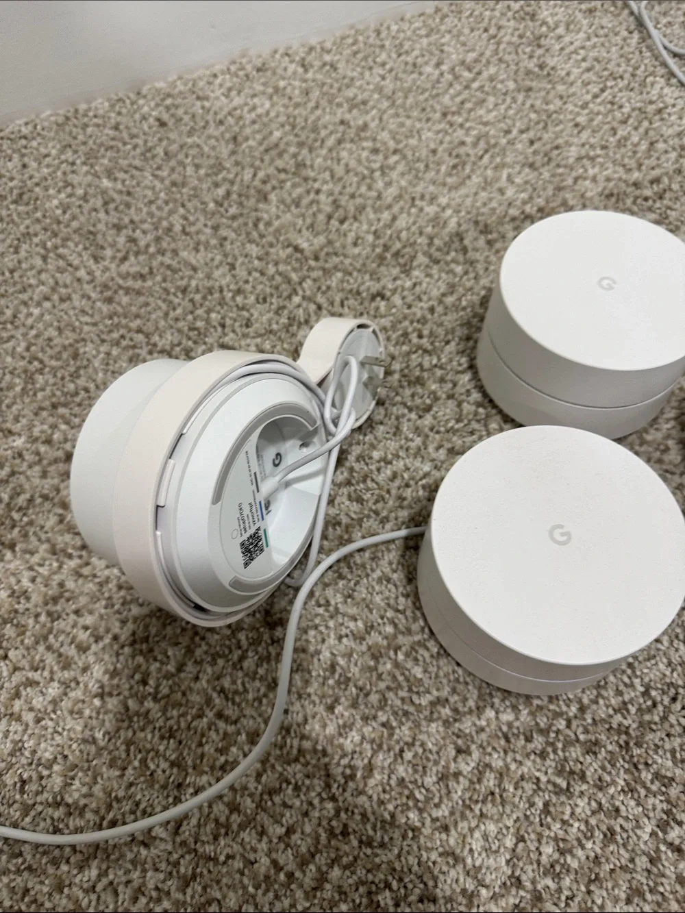 Google White Mesh Wi‑Fi Router Set - 4 Pack - Picture 6 of 7